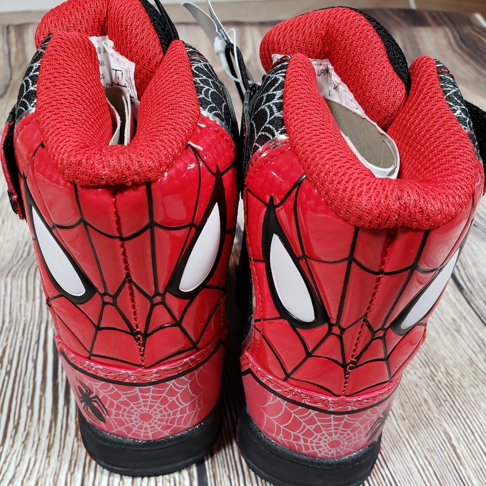 Spiderman Winter Snow Boots toddler size 5 - Picture 2 of 2